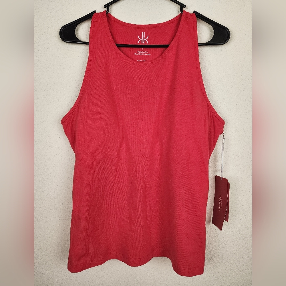 BNWT Krimson Klover athletic top tank racerback womens Large red